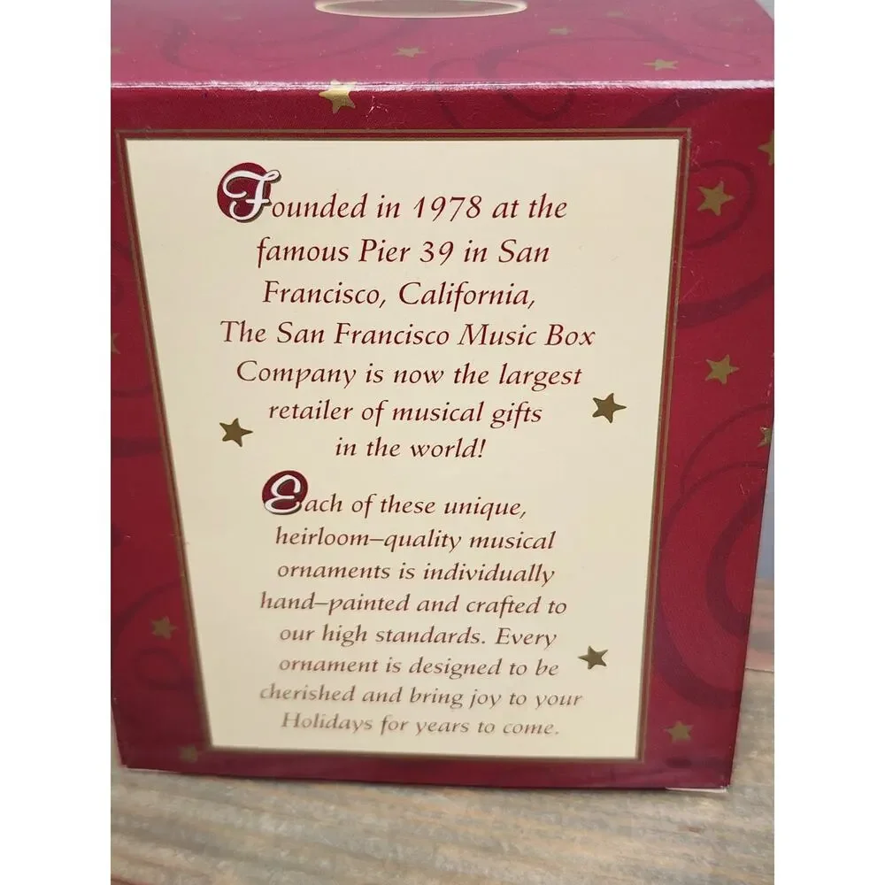 BELIEVE Unicorn Ornament San Francisco Music Box Marjorie Sarnat Not Playing